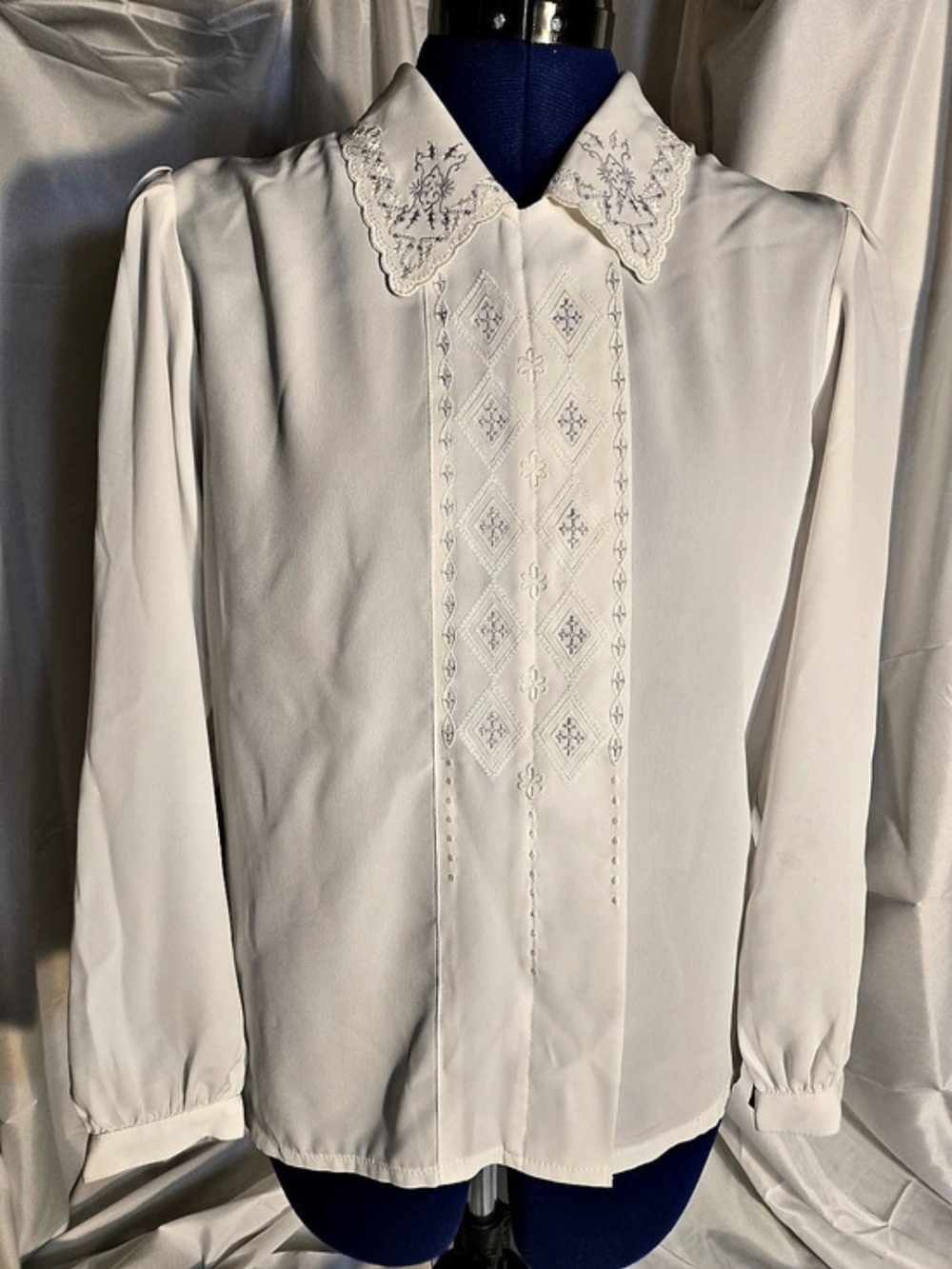 White Embroidered Blouse